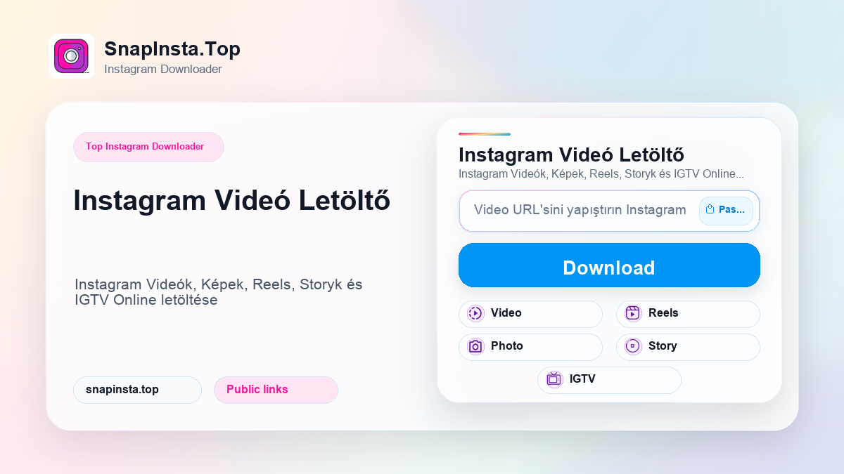 Instagram Videó Letöltő - SnapInsta.Top