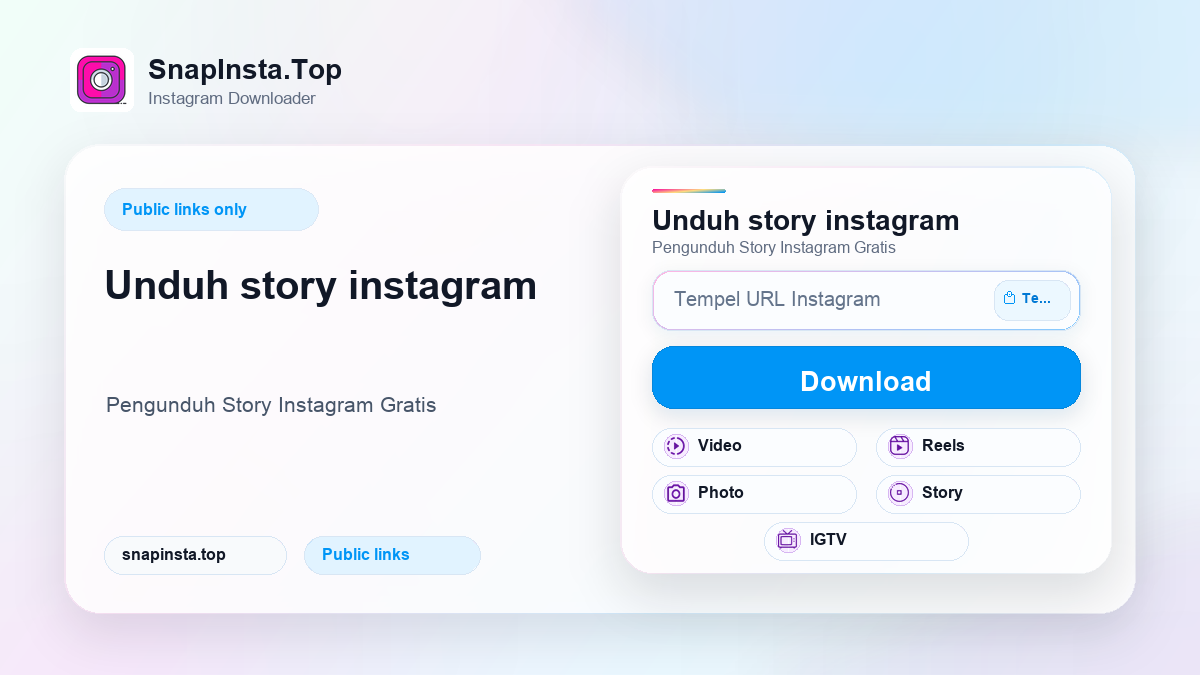 Unduh story instagram - SnapInsta.Top