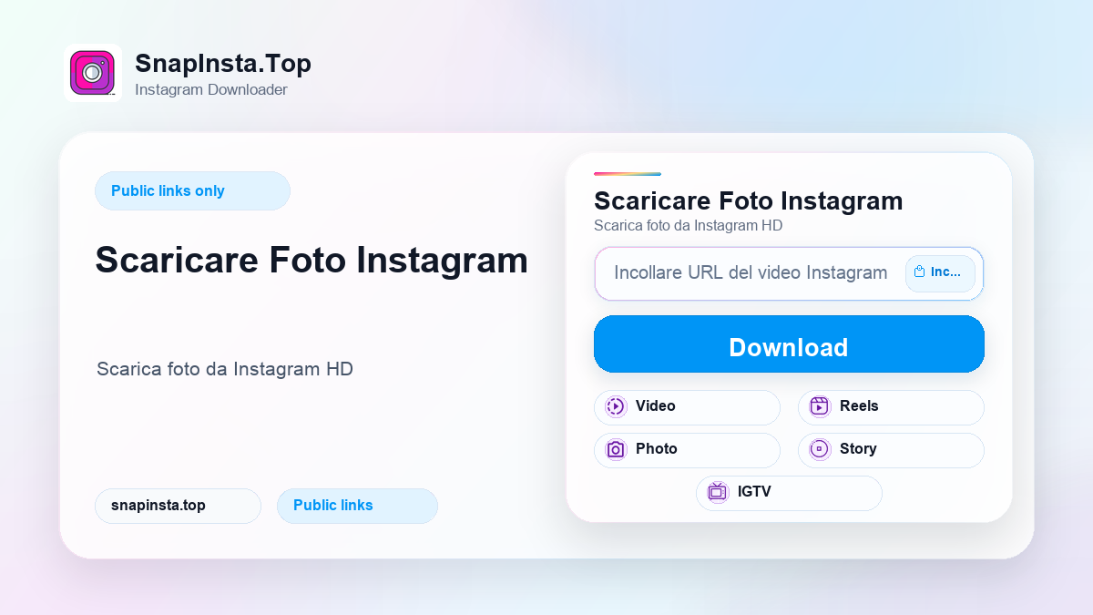 Scaricare Foto Instagram - SnapInsta.Top