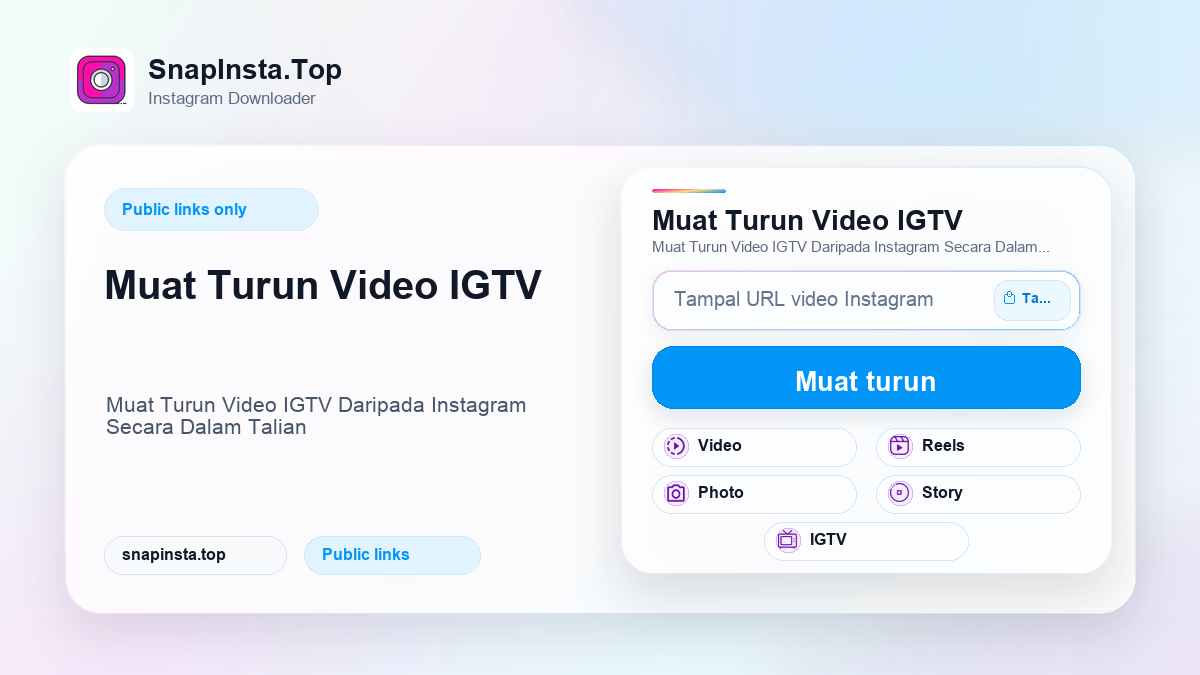 Muat Turun Video IGTV - SnapInsta.Top