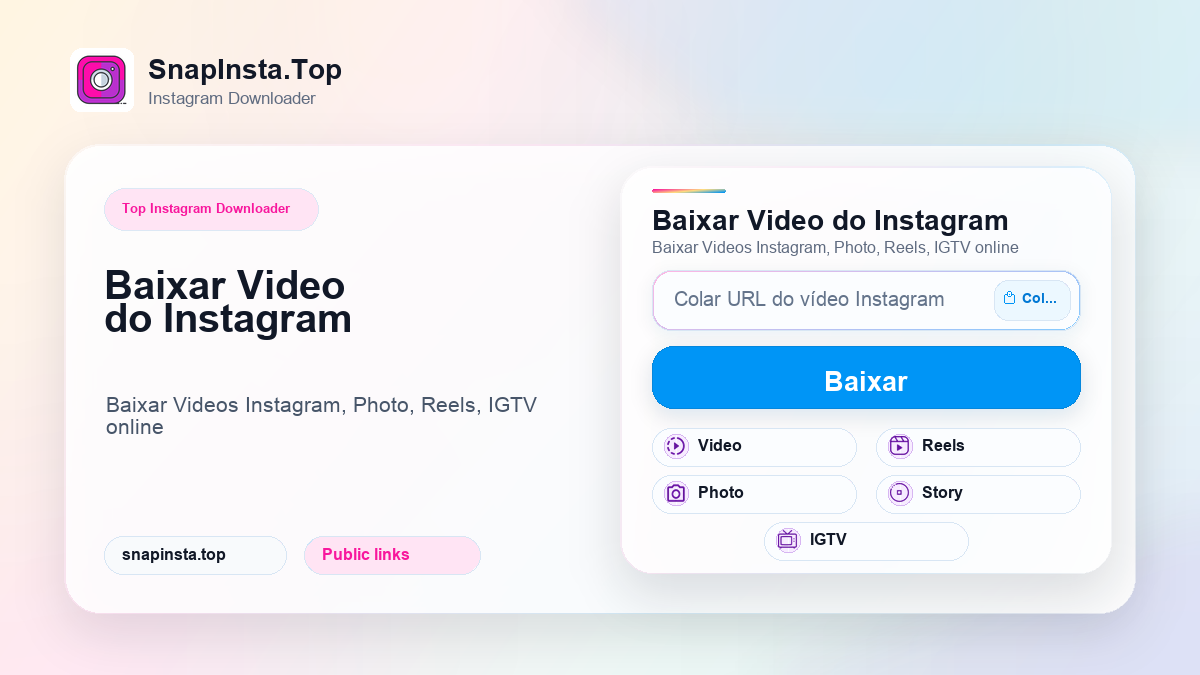 Baixar Video do Instagram - SnapInsta.Top