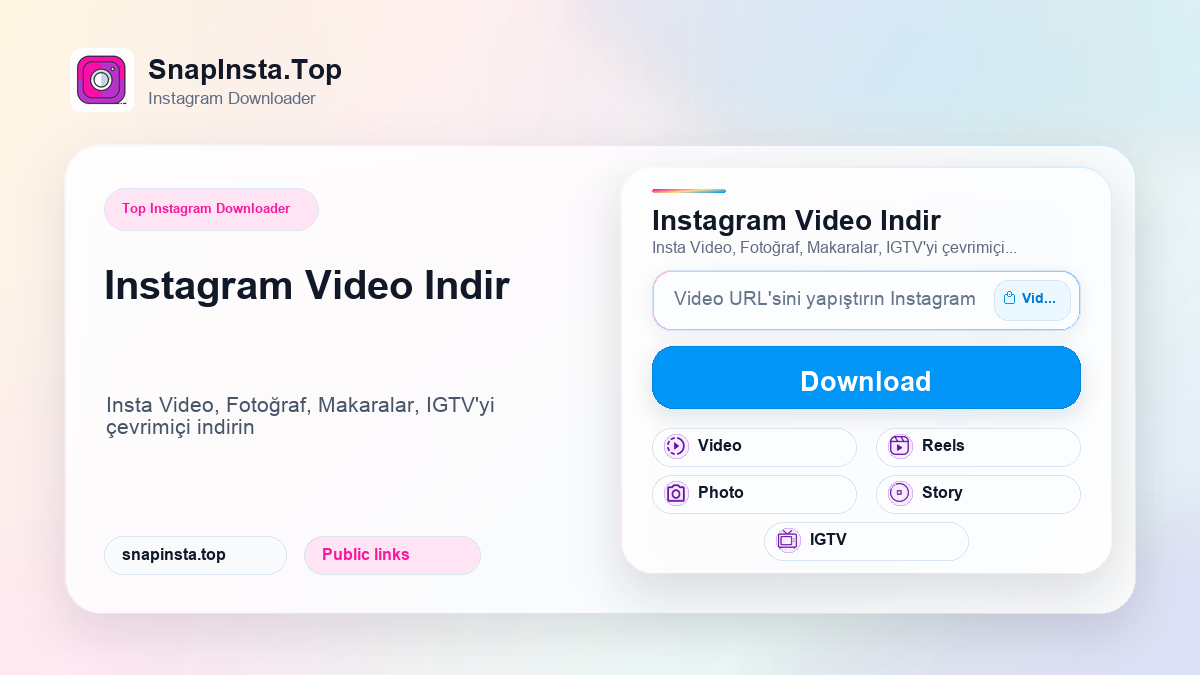 Instagram Video Indir - SnapInsta.Top